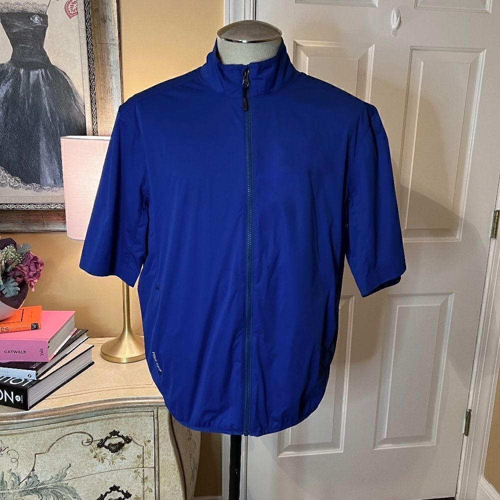 Men's Polo Ralph Lauren Golf Short Sleeve Packable Windbreaker Jacket MEDIUM